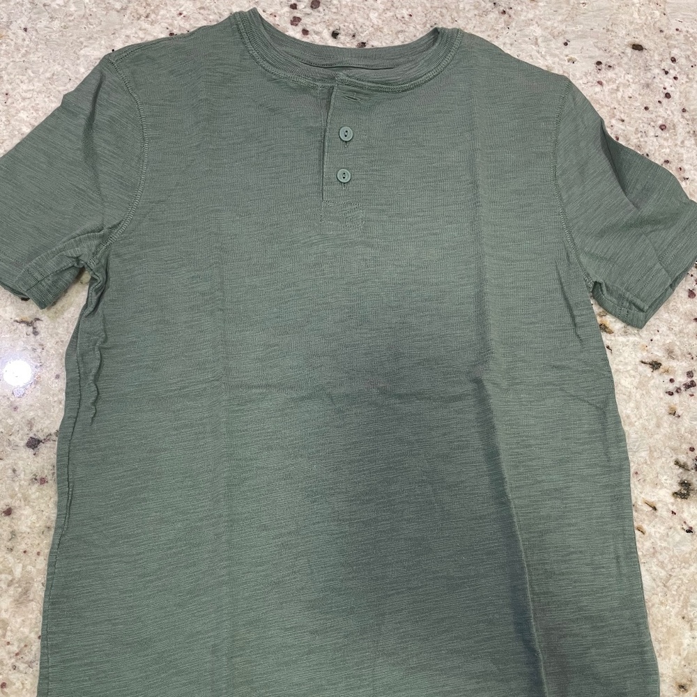 Gap Kids Henley Short Sleeve Shirt Size XL